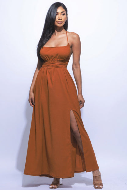 Side Slit Maxi Dress