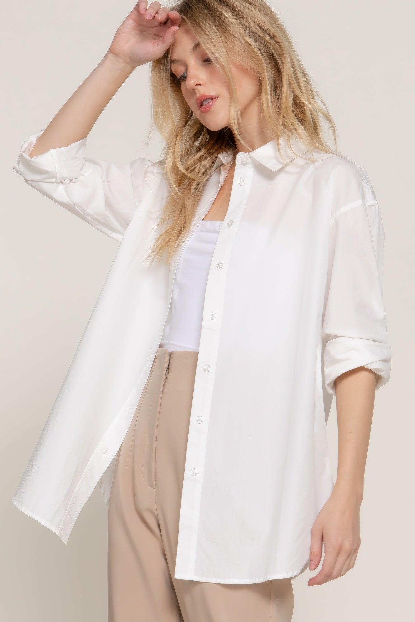 Long Sleeve Loose Fit Shirt